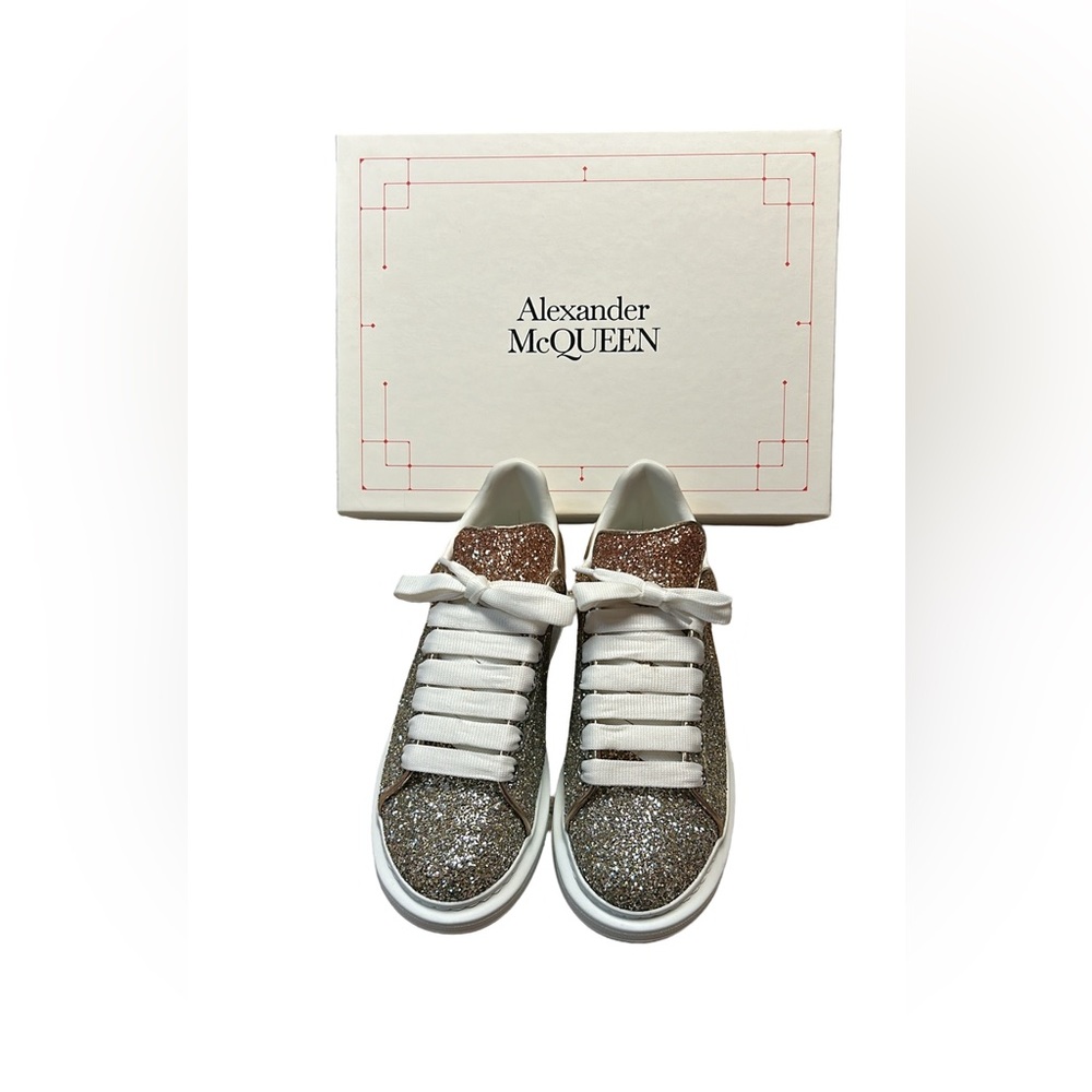Alexander McQueen Glitter Degrade Rose/ Gold Taupe